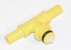 Gas- Luftausgang T-St�ck gelb zu Bierpumpe Shurflo Beer Ace 2