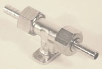 Wand- Bierleitungshalter Ms vernickelt beidseitig 5/8" AG 7mm Restbestand 5 Stück