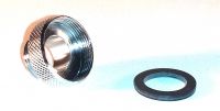 Reduzierverschraubung verchromt, Perlator M22 IG auf 3/8" AG