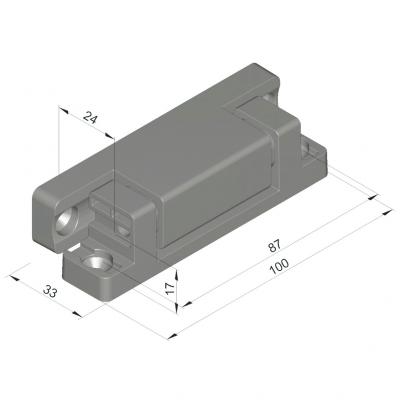 Kanten- Federscharnier 4513F VPE 2 Stück