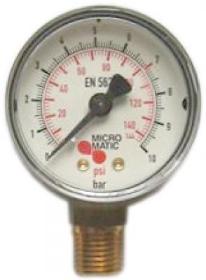 Manometer für Micro Matic Druckminderer 3 bar