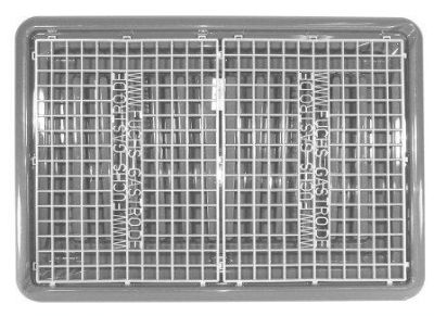 Auffangwanne m. 2 Abtropfmatten 67*47 cm mit intergriertem Ausgießer