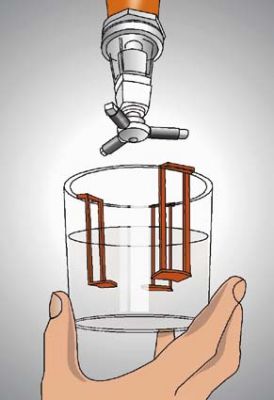 Reinigungsbecher für Spirituosen- Portionierer