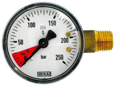 Inhaltsmanometer für CO2- Druckminderer