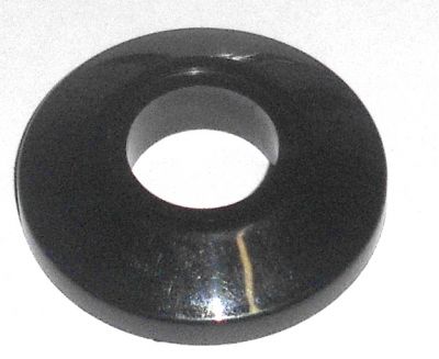 Schankhahnrosette Kunststoff schwarz AD 5,7 cm